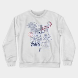 Japanese icon illustration design Crewneck Sweatshirt